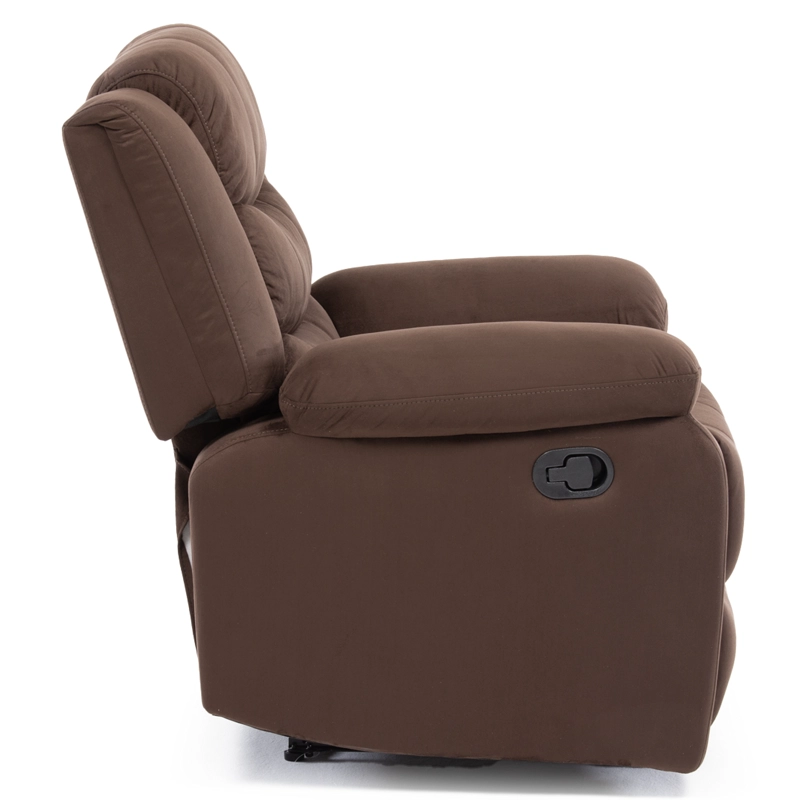 LIVING RECLINABLE SOFA 3 CUERPOS + 2 BERGERS NORMAN CAFE  OSCURO 2011DBR - 12