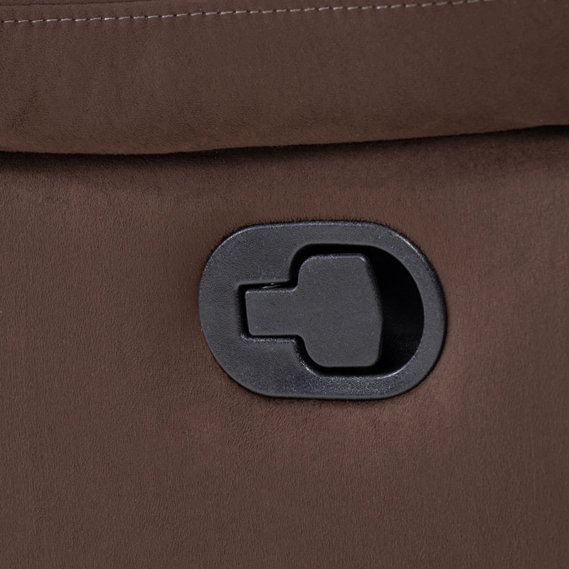 LIVING RECLINABLE SOFA 3 CUERPOS + 2 BERGERS NORMAN CAFE  OSCURO 2011DBR - 13