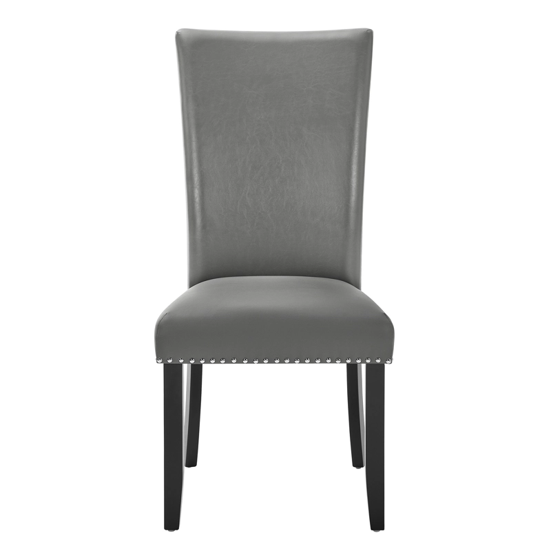 JUEGO DE COMEDOR 4 SILLAS MODERNO MOON MARMOL GRIS D6058-4 - 6