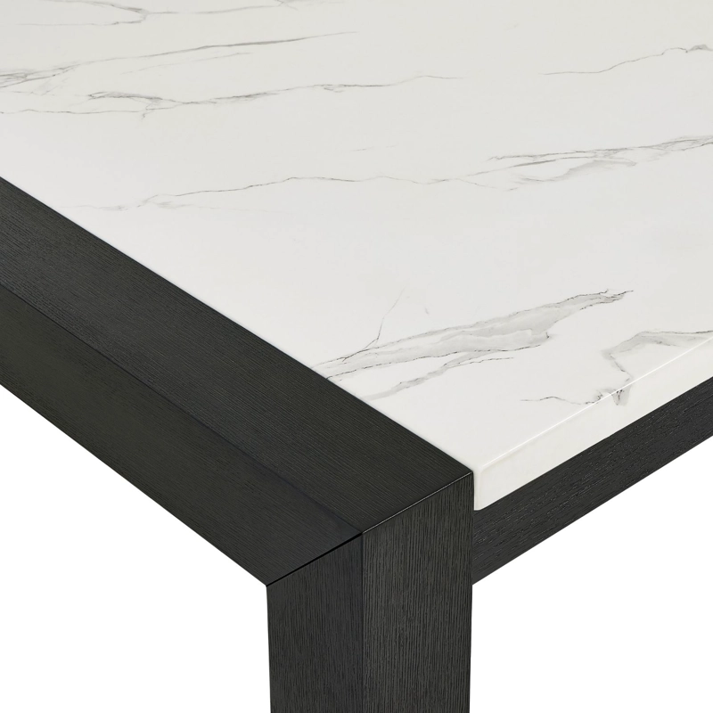 JUEGO DE COMEDOR 4 SILLAS MODERNO BELICE BLANCO GRIS D2506-4 - 5