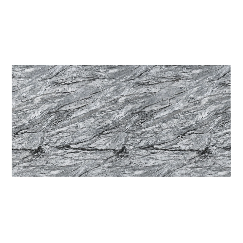 JUEGO DE COMEDOR 6 SILLAS MODERNO MOON MARMOL GRIS D6058 - 6