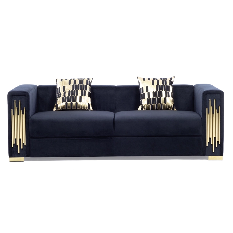 SOFA ELEGANTE 3 CUERPO MODERNO NEGRO SPENCER - 3