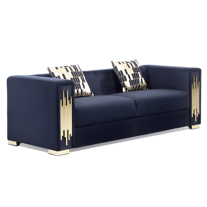 SOFA ELEGANTE 3 CUERPO MODERNO NEGRO SPENCER - 4