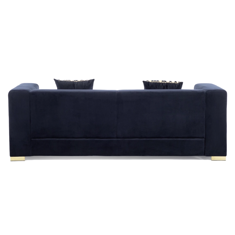 SOFA ELEGANTE 3 CUERPO MODERNO NEGRO SPENCER - 7
