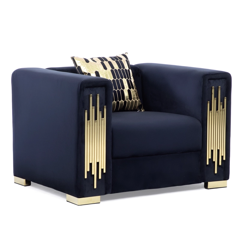 SILLON ELEGANTE 1 CUERPO MODERNO NEGRO SPENCER - 4
