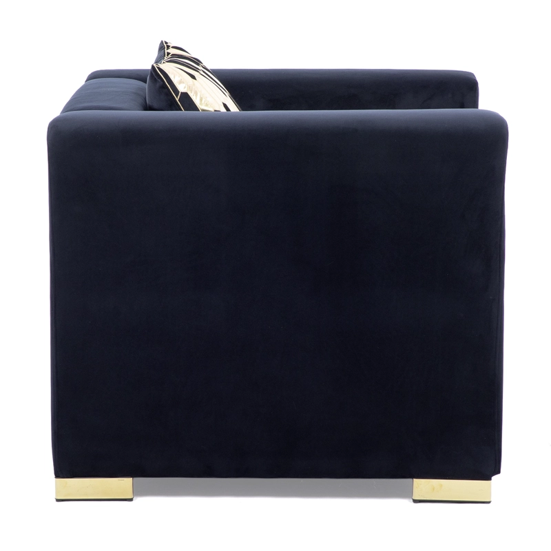 SILLON ELEGANTE 1 CUERPO MODERNO NEGRO SPENCER - 6