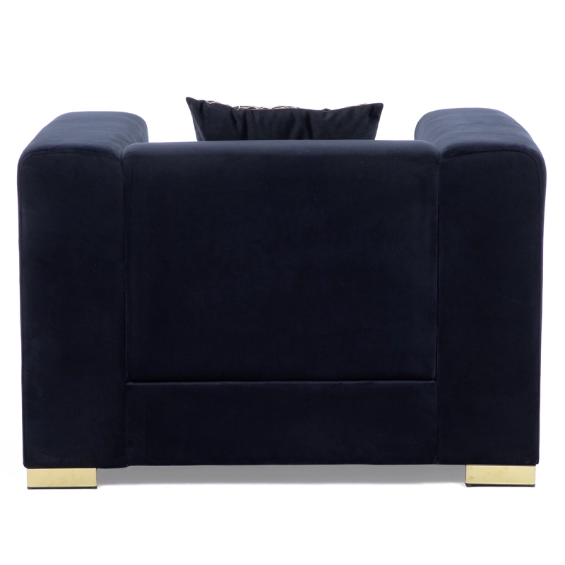 SILLON ELEGANTE 1 CUERPO MODERNO NEGRO SPENCER - 7