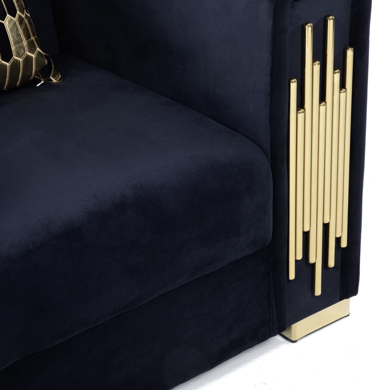 SILLON ELEGANTE 1 CUERPO MODERNO NEGRO SPENCER - 8