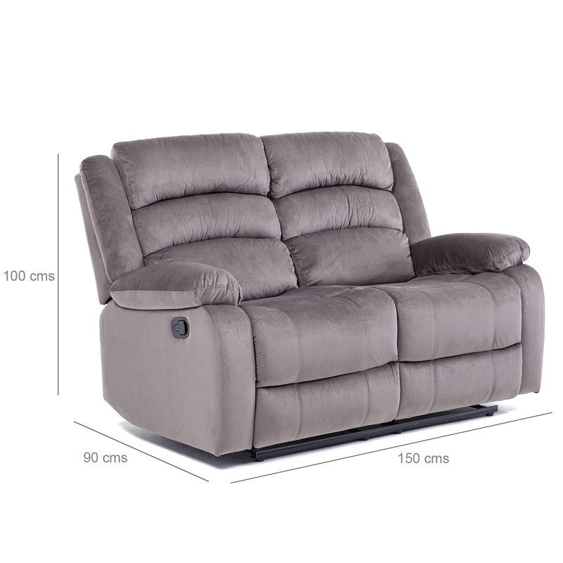 SOFA 2 CUERPOS RECLINABLE MODERNO CAFE  NEW MARTELL - 8