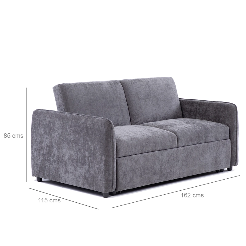 SOFA CAMA 2 CUERPOS MODERNO NEW DALLAS GRIS - 3