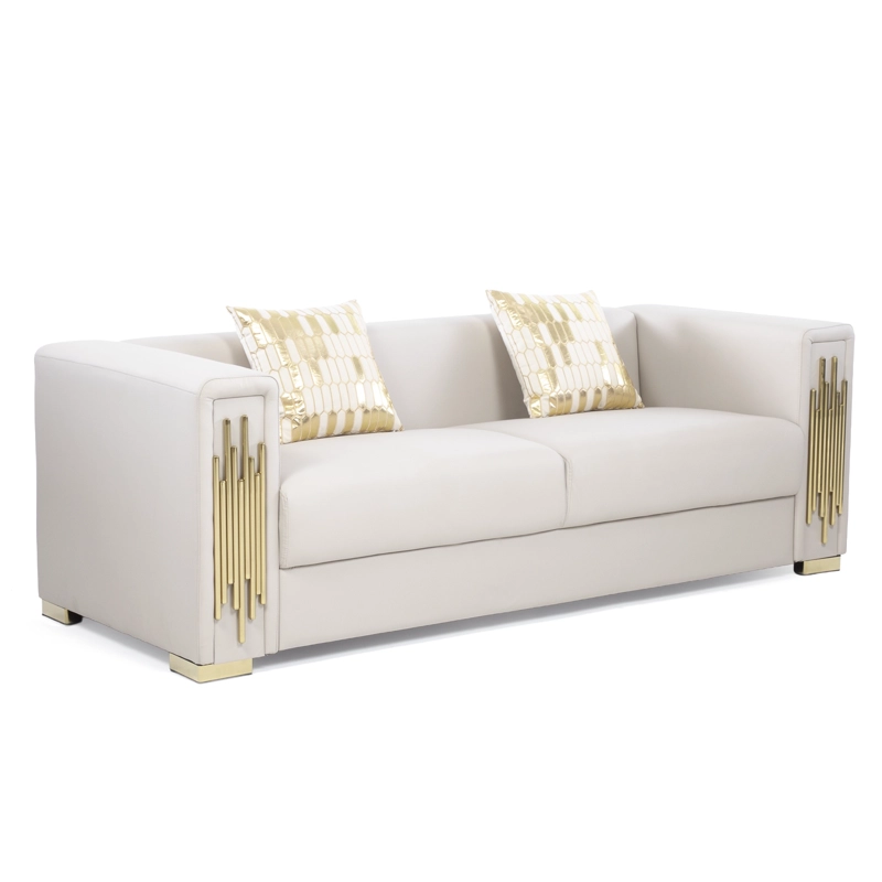 SOFA ELEGANTE 3 CUERPO MODERNO BEIGE SPENCER - 3