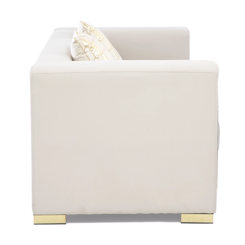 SOFA ELEGANTE 3 CUERPO MODERNO BEIGE SPENCER - 5