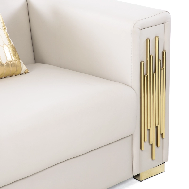 SOFA ELEGANTE 3 CUERPO MODERNO BEIGE SPENCER - 8