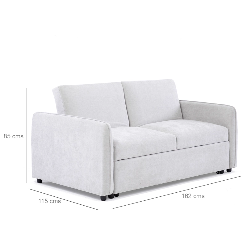 SOFA CAMA 2 CUERPOS MODERNO NEW DALLAS BEIGE - 7