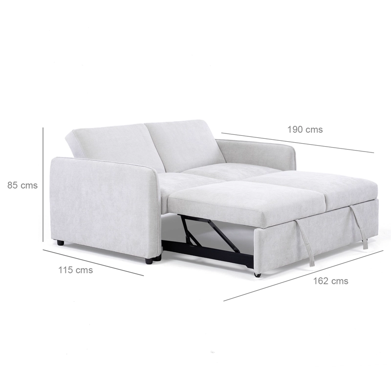 SOFA CAMA 2 CUERPOS MODERNO NEW DALLAS BEIGE - 9