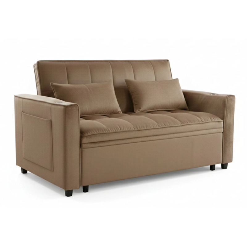 SOFA CAMA 2 CUERPOS MODERNO DALLAS CAFE - 2