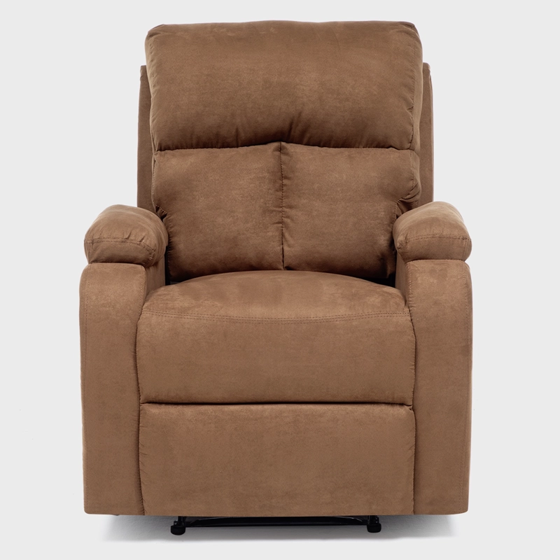 LIVING RECLINABLE SOFA 3 CUERPOS - MATHEUS CAFE   + 2 BERGERS + MESA DE CENTRO MODERNA MARMOL BLANCA - 11