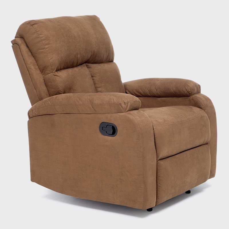 LIVING RECLINABLE SOFA 3 CUERPOS - MATHEUS CAFE   + 2 BERGERS + MESA DE CENTRO MODERNA MARMOL BLANCA - 12