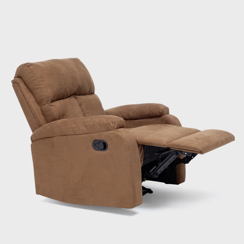 LIVING RECLINABLE SOFA 3 CUERPOS - MATHEUS CAFE   + 2 BERGERS + MESA DE CENTRO MODERNA MARMOL BLANCA - 13