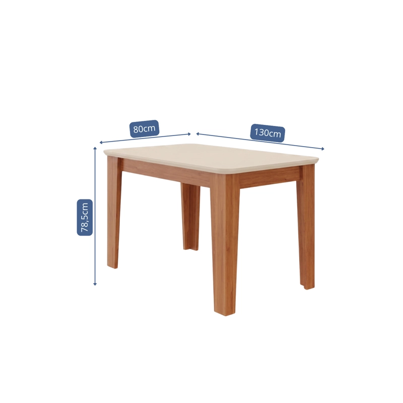 COMEDOR ELEGANTE ESTELA RECTANGULAR 4 SILLAS - 3