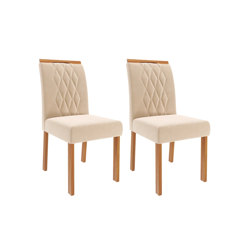 COMEDOR ELEGANTE ESTELA RECTANGULAR 4 SILLAS - 4