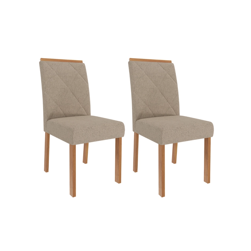 COMEDOR ELEGANTE ESTELA RECTANGULAR 4 SILLAS - 4