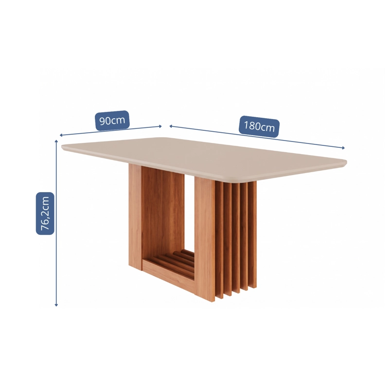 COMEDOR ELEGANTE ARIELA RECTANGULAR 6 SILLAS - 3