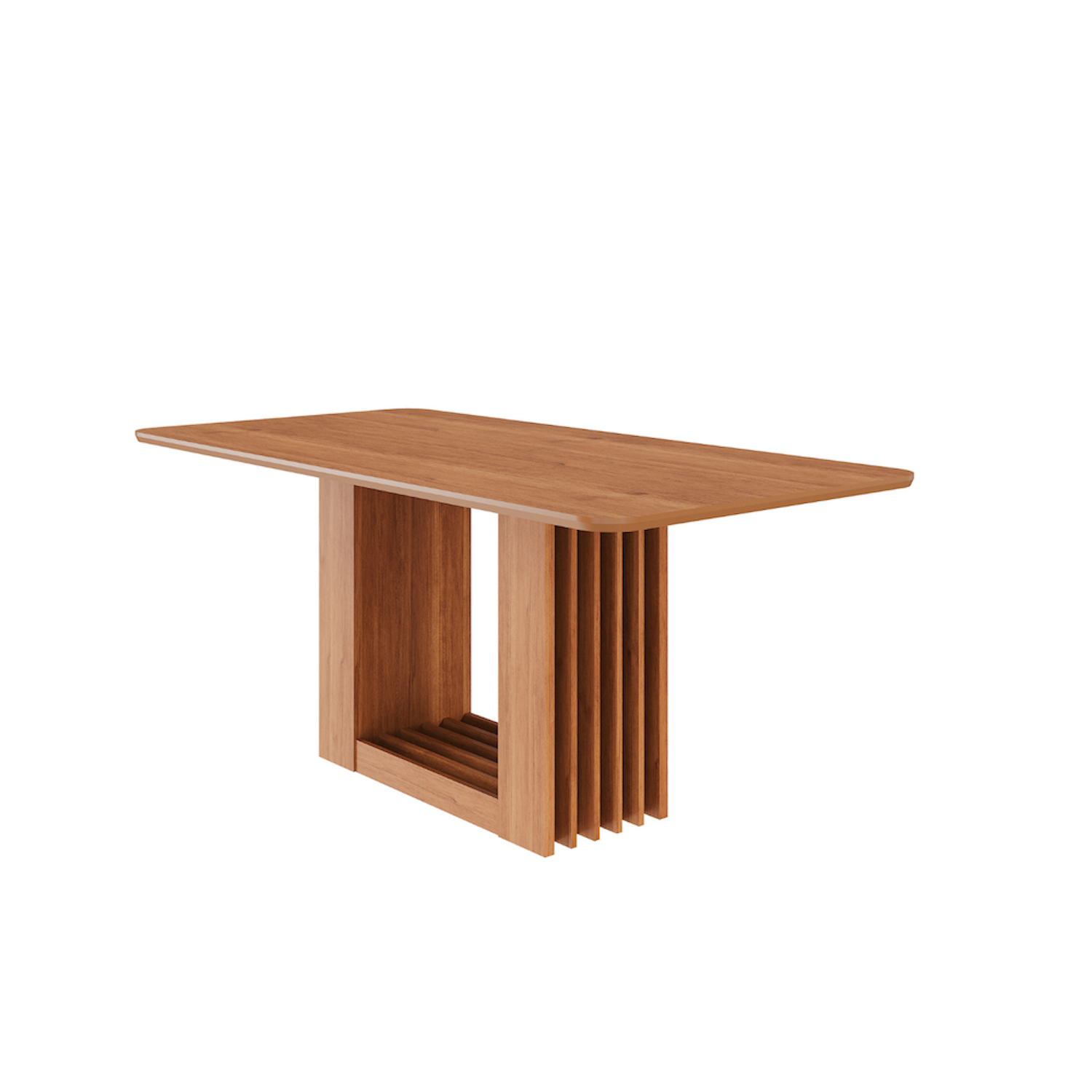 JUEGO DE COMEDOR ELEGANTE MADERA RECTANGULAR 8 SILLAS ARIELA CAFE - 3