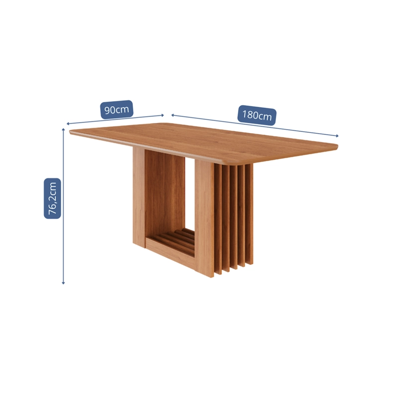 JUEGO DE COMEDOR ELEGANTE MADERA RECTANGULAR 8 SILLAS ARIELA CAFE - 4