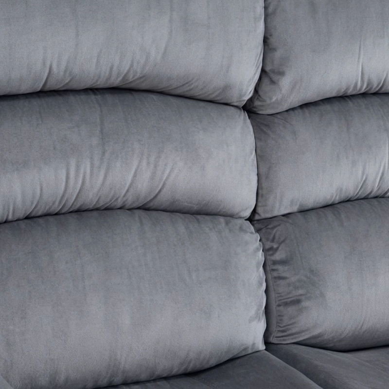 SOFA 2 CUERPOS RECLINABLE GRIS MODERNO NEW MARTELL - 10