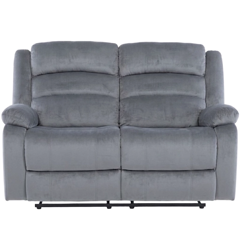 SOFA 2 CUERPOS RECLINABLE GRIS MODERNO NEW MARTELL - 2