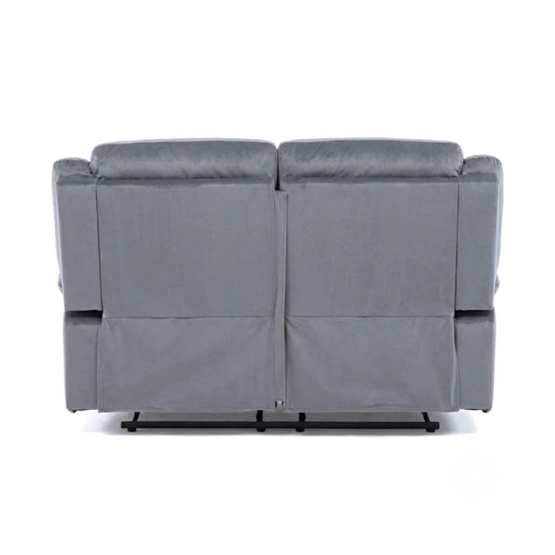 SOFA 2 CUERPOS RECLINABLE GRIS MODERNO NEW MARTELL - 7