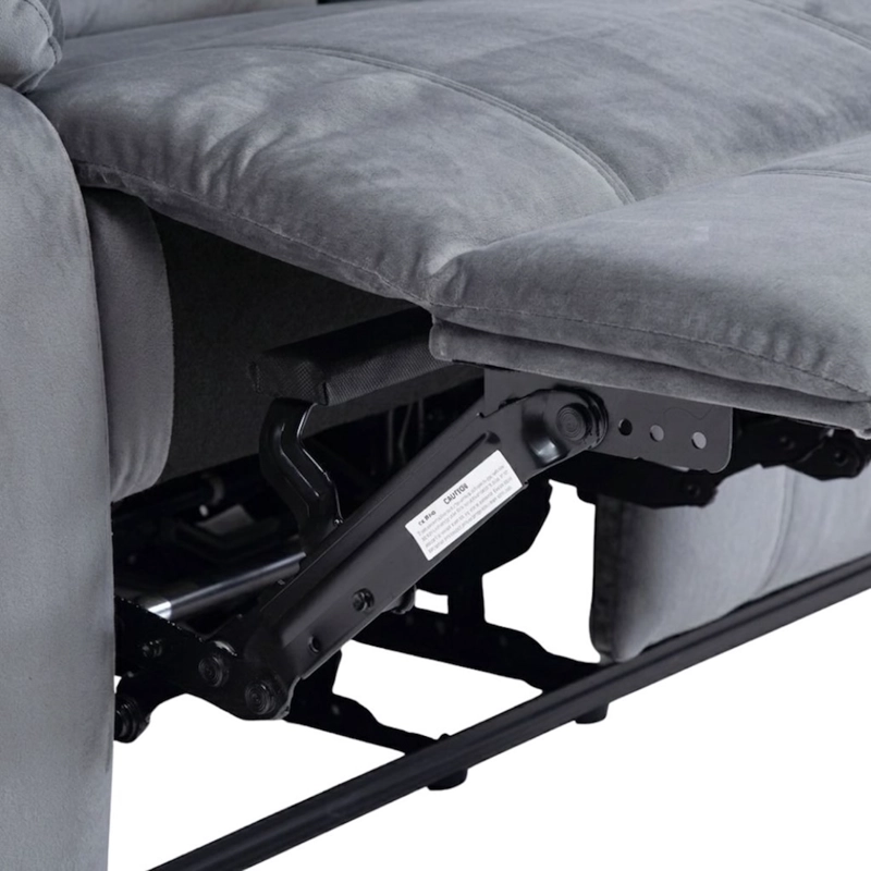 SOFA 2 CUERPOS RECLINABLE GRIS MODERNO NEW MARTELL - 8