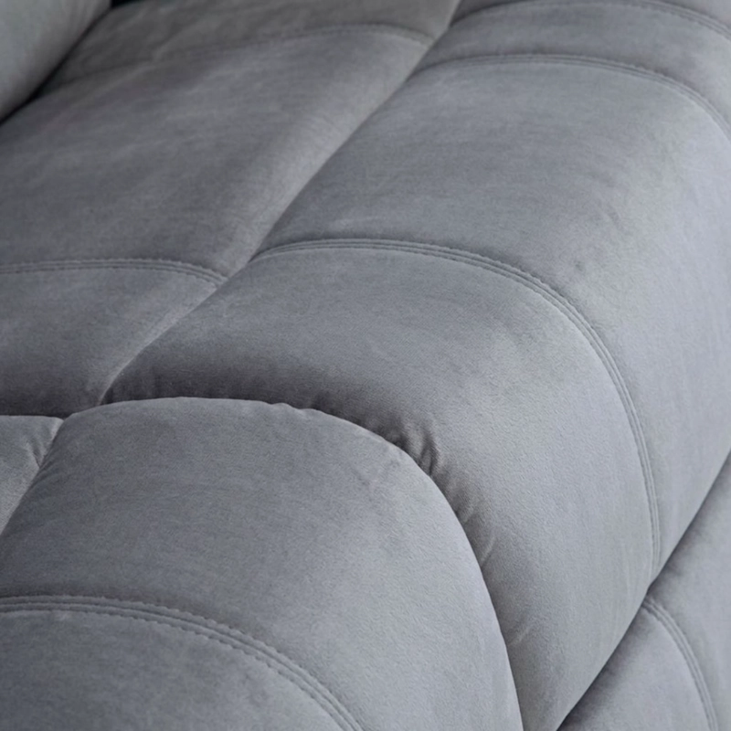 SOFA 2 CUERPOS RECLINABLE GRIS MODERNO NEW MARTELL - 9