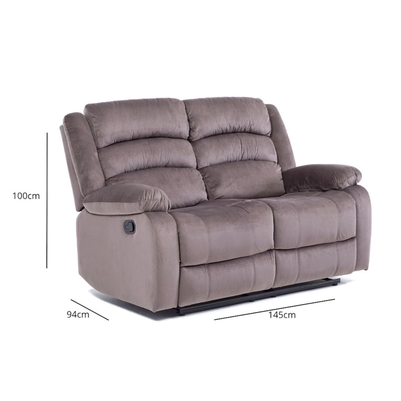 LIVING SOFÁ 3 CUERPOS RECLINABLE + SOFÁ 2 CUERPOS RECLINABLE MODERNO NEW MARTELL - 5