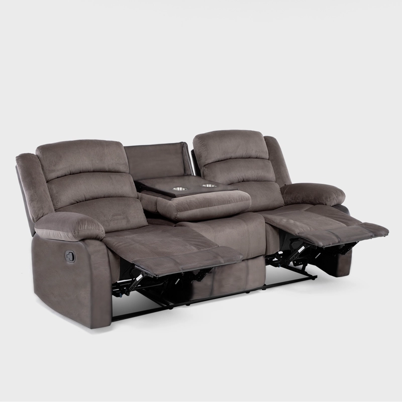 LIVING SOFÁ 3 CUERPOS RECLINABLE + SOFÁ 2 CUERPOS RECLINABLE MODERNO NEW MARTELL - 8