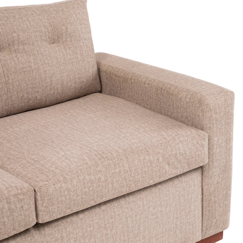 SOFA 2 CUERPOS ELEGANTE BEIGE GALENA - 7