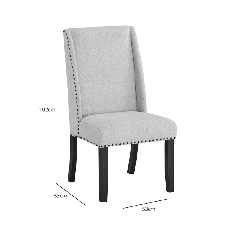 SILLAS DE COMEDOR ELEGANTE RODEUS PACK 2 UNIDADES BLANCO - 3