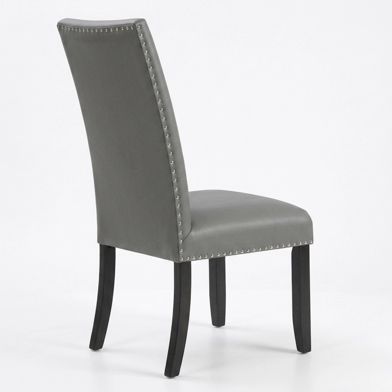SILLAS DE COMEDOR ELEGANTE MOON GRIS PACK 2 UNIDADES - 6
