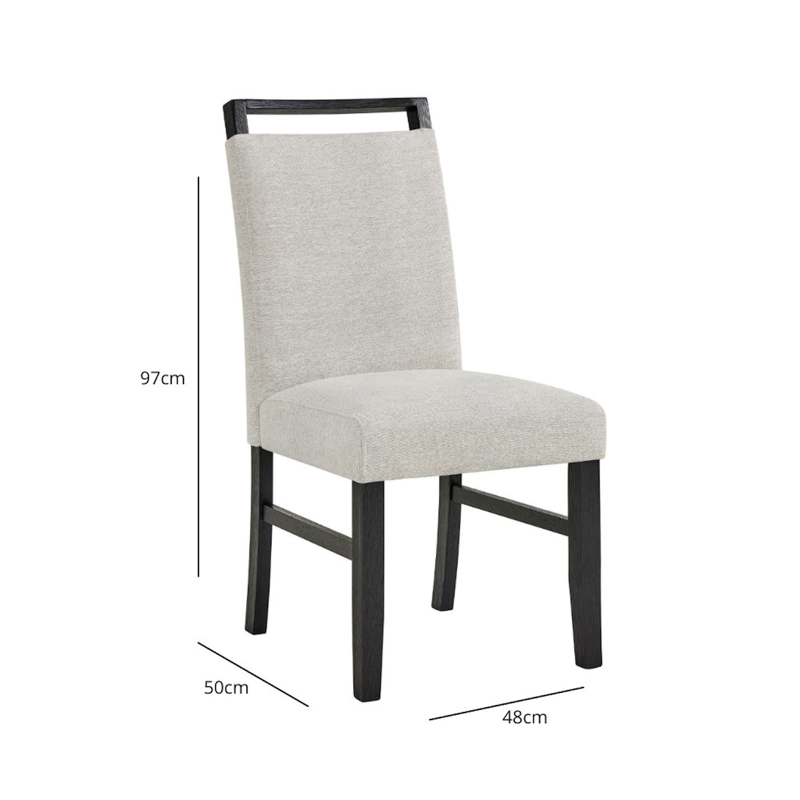 SILLAS DE COMEDOR ELEGANTE BELICE BLANCO PACK 2 UNIDADES - 3