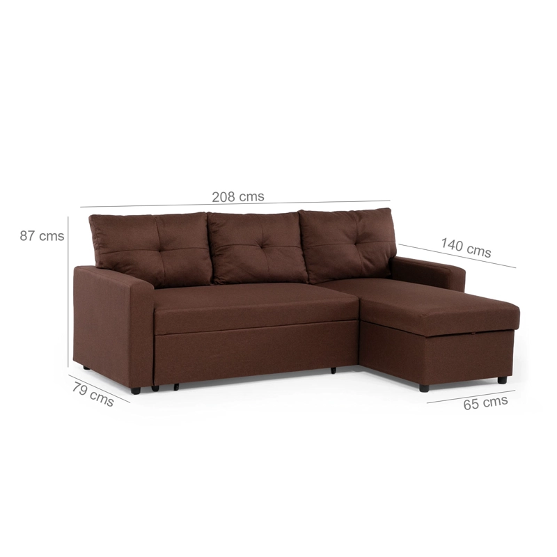 SOFA CAMA SECCIONAL 2 PLAZAS MODERNO - LINO SIDNEY CAFE - 9