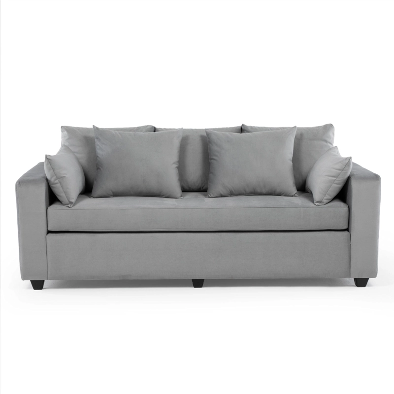 SOFÁ 3 CUERPOS PARA LIVING MODERNO PETRA GRIS - 2