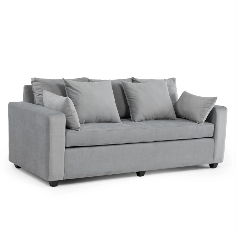 SOFÁ 3 CUERPOS PARA LIVING MODERNO PETRA GRIS - 3
