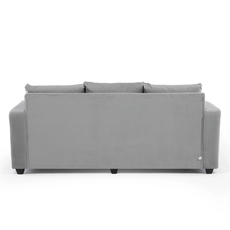 SOFÁ 3 CUERPOS PARA LIVING MODERNO PETRA GRIS - 5