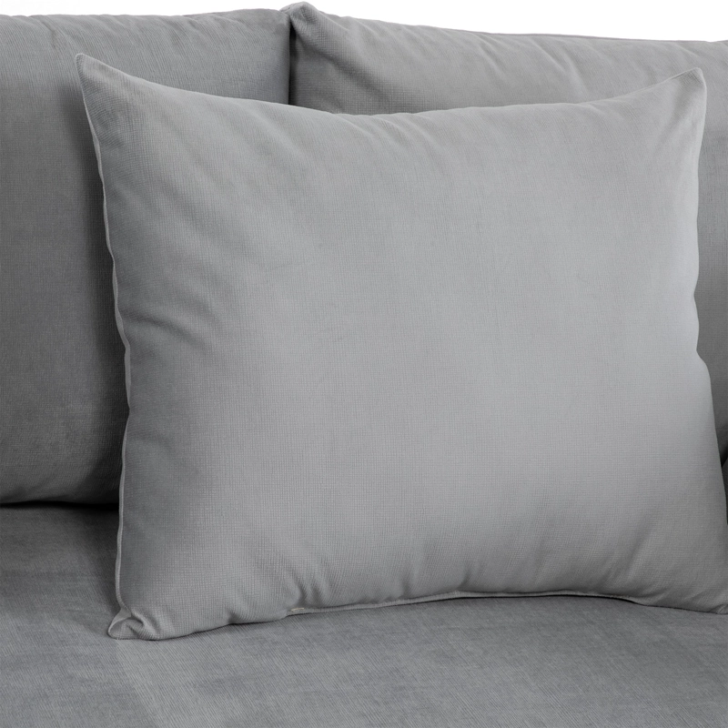 SOFÁ 3 CUERPOS PARA LIVING MODERNO PETRA GRIS - 9