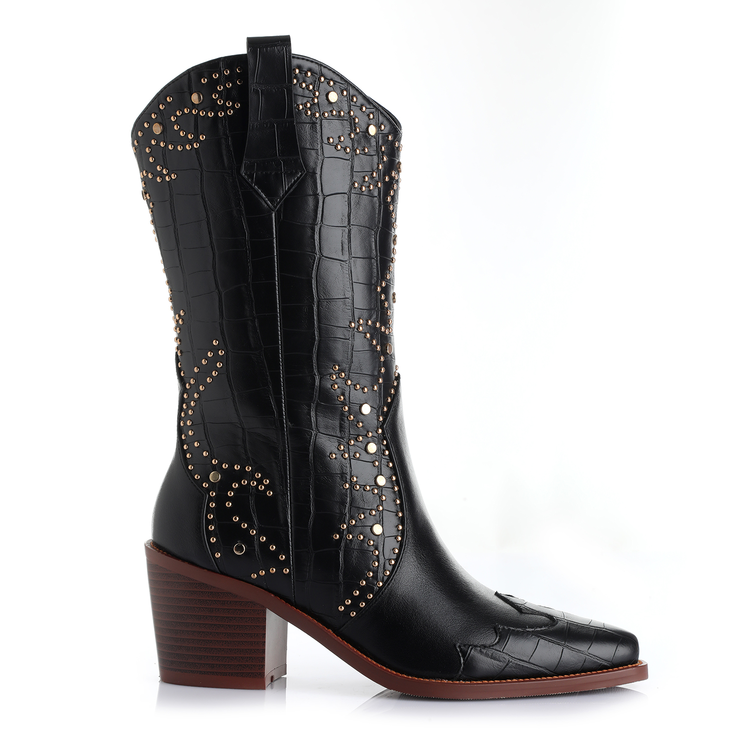 Ripley - BOTA MUJER NEGRO VIA UNO 22412301