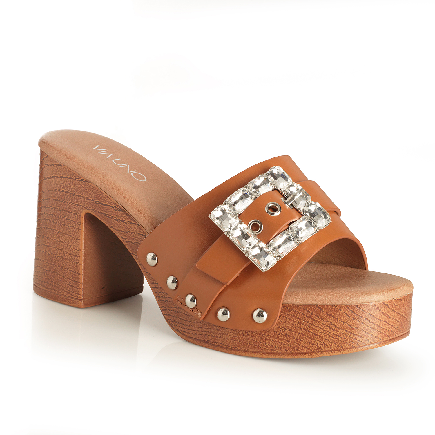 SANDALIA MUJER VIA UNO CAMEL 22633618 - 4