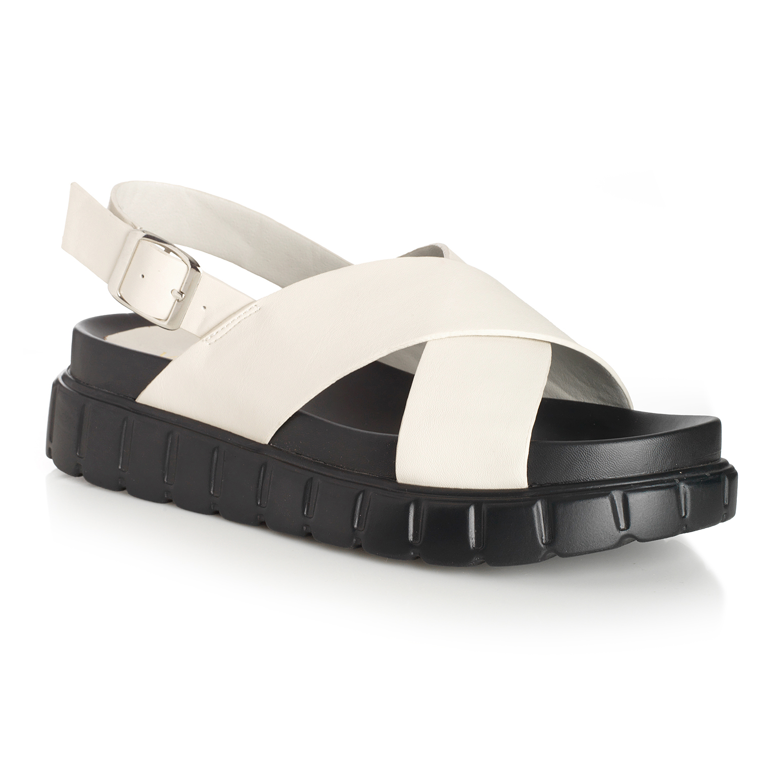 SANDALIA MUJER VIA UNO BEIGE 22641604 - 4