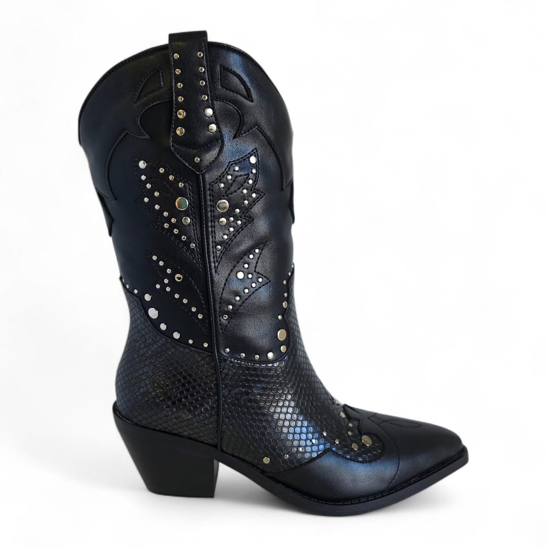 BOTA MUJER VIA UNO WESTWINTER MONTANA NEGRO/NEGRO - 1