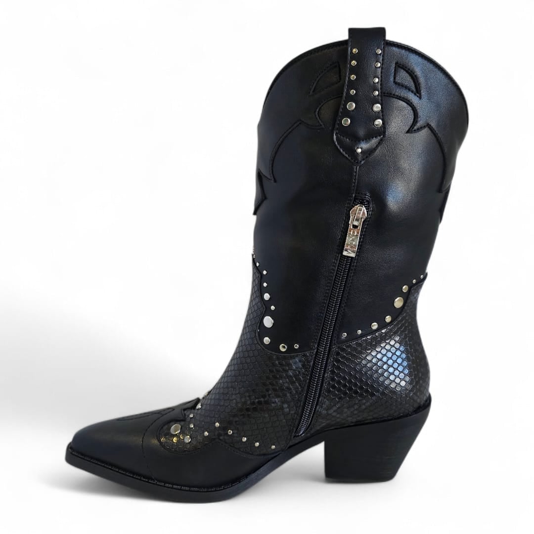 BOTA MUJER VIA UNO WESTWINTER MONTANA NEGRO/NEGRO - 5